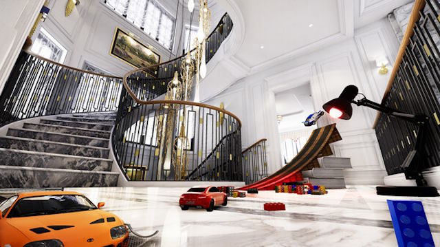 Khám phá phòng khách khổng lồ với đầy chướng ngại vật