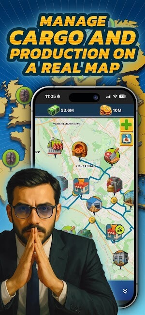 Xây dựng và phát triển đội xe, hoạt động trong bản đồ thực