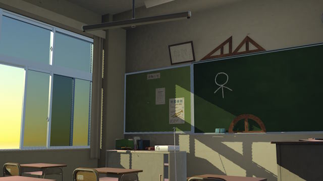 Nhìn quanh lớp học, nhấp vào các vật thể để thu thập từ khóa