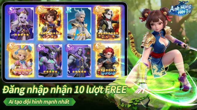 Đăng nhập nhận 10 lượt Free, AI tạo đội hình mạnh nhất