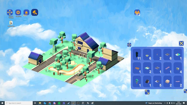 Sử dụng các hình khối đa dạng để thiết kế thị trấn theo phong cách riêng của bạn