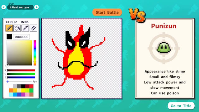 AI Pixel Battle là game vẽ quái vật độc đáo dựa trên AI