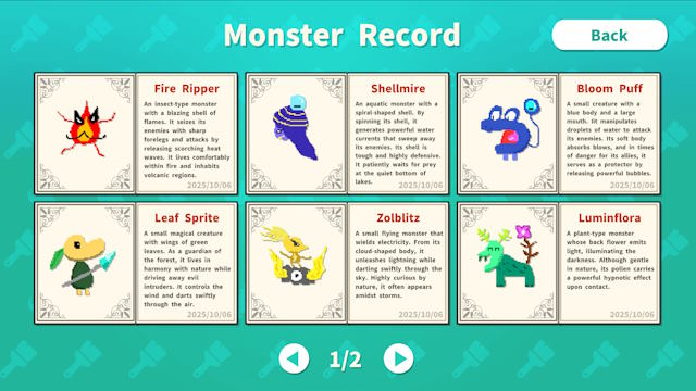 Mỗi quái vật bạn vẽ có thể được lưu lại trong bộ sưu tập cá nhân