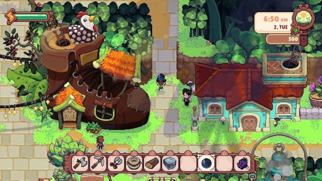 Fourleaf Fields là game mô phỏng cuộc sống nông trại ấm cúng