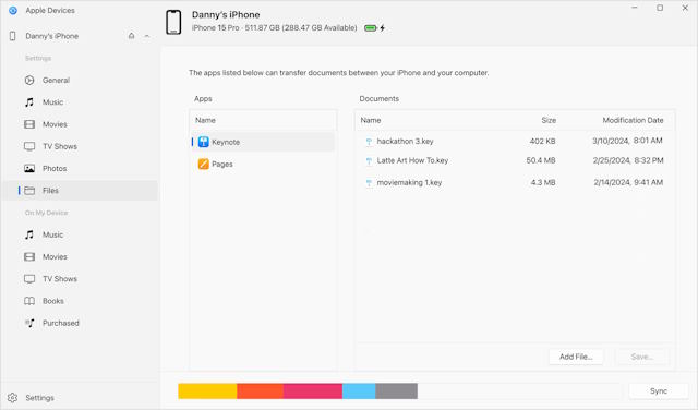 Apple Devices Windows hỗ trợ tính năng sao lưu mạnh mẽ