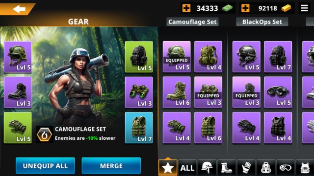 Mở khóa, nâng cấp và triển khai các loại vũ khí hiện đại mạnh mẽ