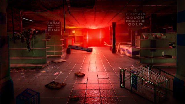 Backrooms: Exit from Supermarket là game kinh dị nơi bạn bị kẹt trong một siêu thị bỏ hoang