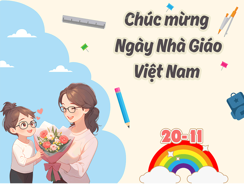 Thiệp Chúc mừng ngày Nhà Giáo Việt Nam