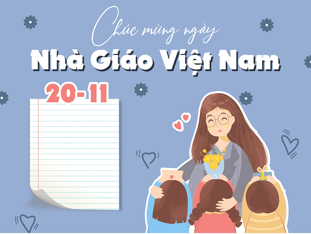 Thiệp mừng ngày Nhà Giáo Việt Nam dành cho cô giáo