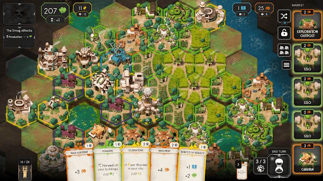 Dawnmaker là game chiến thuật theo lượt kết hợp xây dựng thành phố 