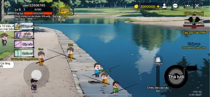 Game câu cá vui nhộn trên Builda - Câu Cá Vạn Cân