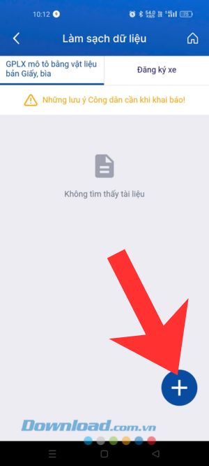 Ấn vào biểu tượng dấu "+"