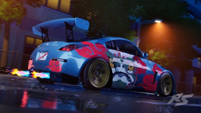 Trang trí xe đua bằng các loại đề can, màu sắc nổi bật