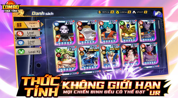 Thức tỉnh không giới hạn, mọi chiến binh đều đạt UR