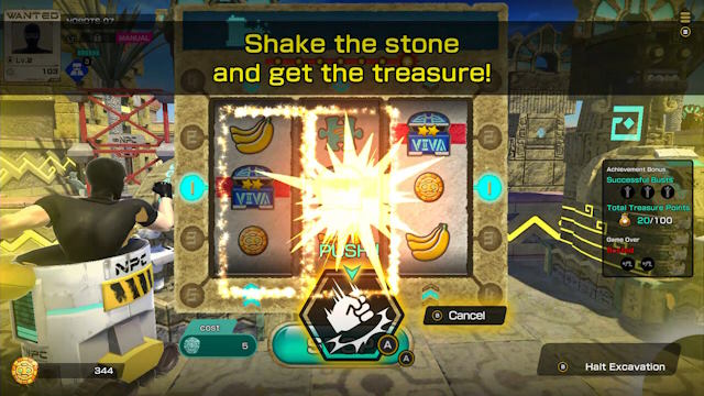 Khi ba biểu tượng thẳng hàng, kho báu sẽ xuất hiện