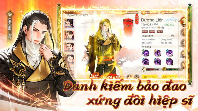 Danh kiếm bảo đao xứng đôi hiệu sĩ