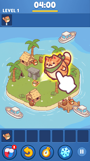 Cat Snack Bar: Triple Match game giải đố tìm đồ vật ẩn kết hợp cơ chế match-3 nhẹ nhàng