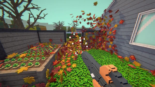 Leaf Blowing Simulator là game mô phỏng dọn lá ấm cúng