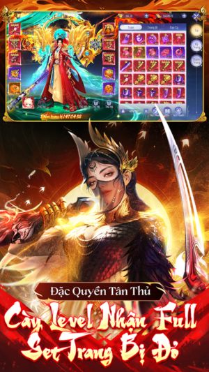 Cày level nhận full set trang bị đỏ
