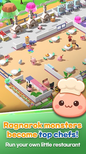 Các quái vật ragnarok biến thành đầu bếp hàng đầu trong game Ragnarok Monster Kitchen