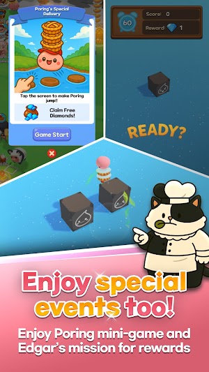 Chơi các mini game và làm nhiệm vụ để nhận thưởng