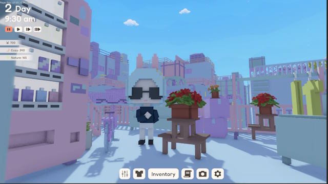 Tự do đặt các vật phẩm khác nhau trên sân thượng