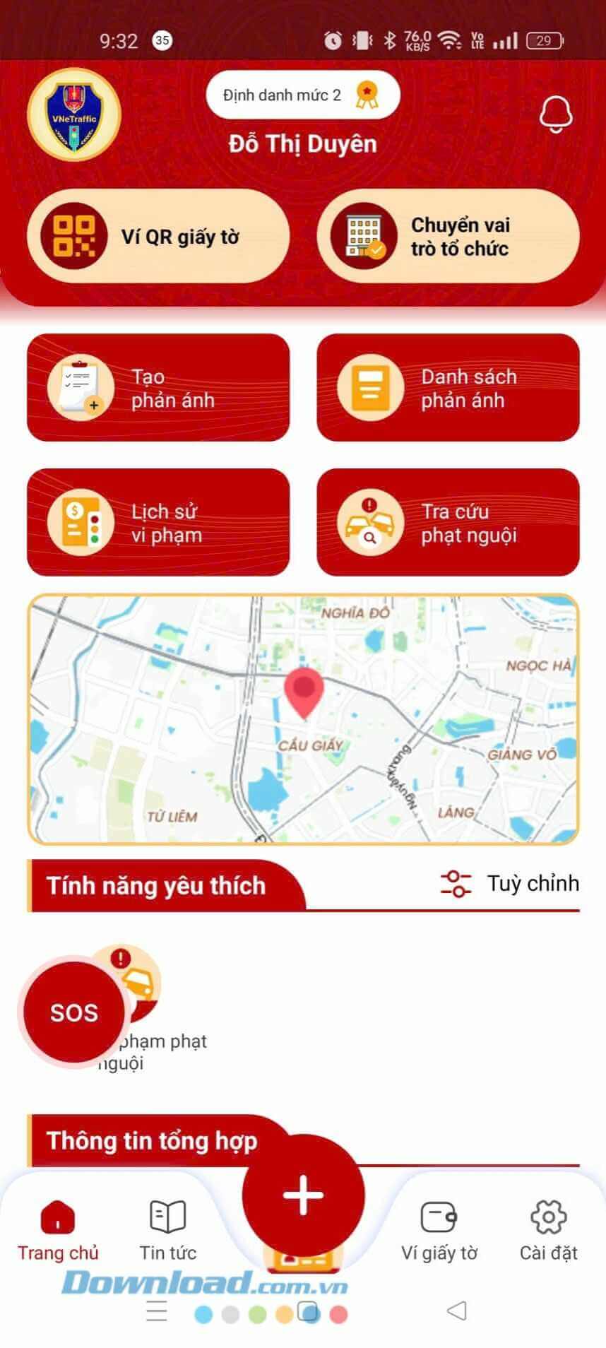 Bắt đầu sử dụng ứng dụng VNeTraffic