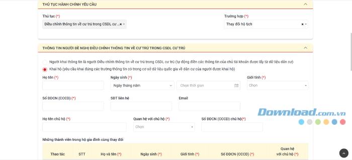 cap nhat tinh trang hon nhan tren cong dich vu cong 4*547864