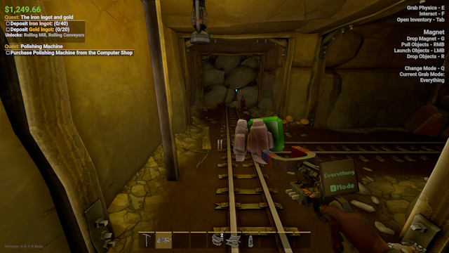 MineMogul là game mô phỏng khai thác mỏ theo cơ chế vật lý