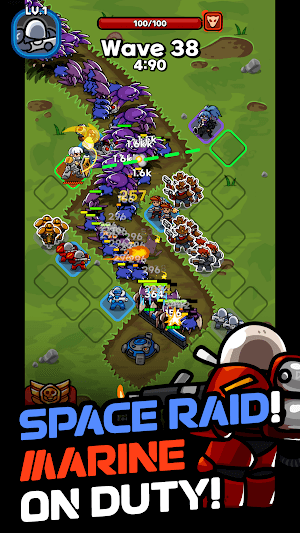 Bạn chỉ huy của biệt đội Super Marines chống lại quái vật ngoài hành tinh