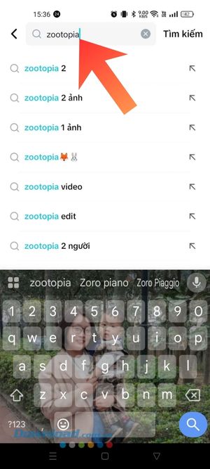 Nhập từ khóa Zootopia", “Zootopia AI, “Nick và Judy CapCut”