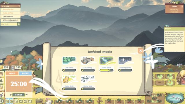 Thoải mái chọn nhạc nền phù hợp với tâm trạng