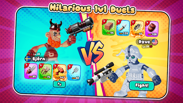 Tham gia các trận đấu súng 1v1 đầy hài hước trong game Gumslinger 2