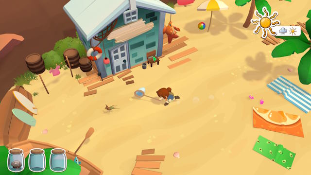 Sử dụng mồi nhử, tiếp cận khéo léo, hoặc dùng lưới để bắt côn trùng