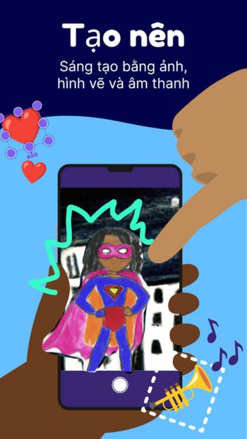 Sáng tạo bằng ảnh, hình vẽ, âm thanh