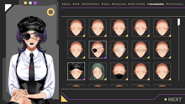 A Date with Death 2 cho phép tùy chỉnh toàn diện nhân vật