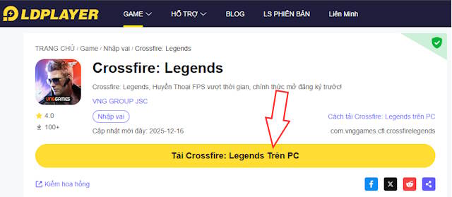 Cách tải và chơi Crossfire: Legends trên PC