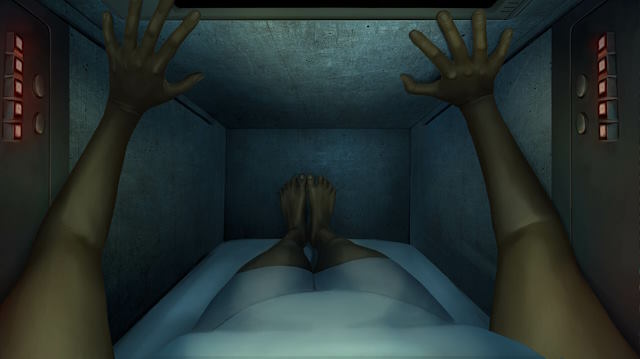 Vào vai Jasmina, người đang bị mắc kẹt trong một khoang đông lạnh