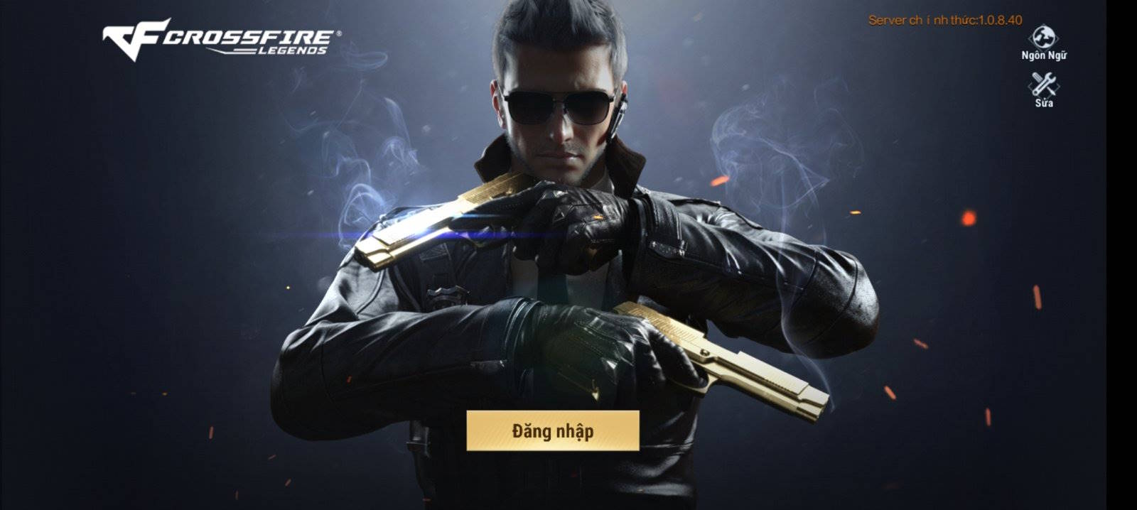 Nhấn nút đăng nhập Crossfire