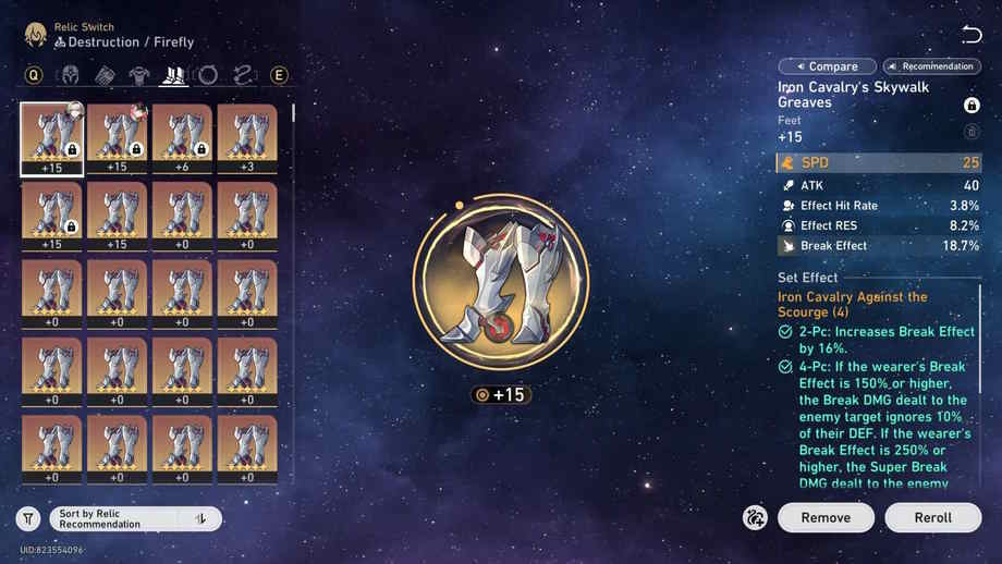 Ưu tiên sai chỉ số của Dahlia trong Honkai Star Rail