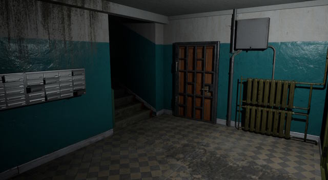 Game lấy bối cảnh cầu thang u ám của một khu chung cư cũ