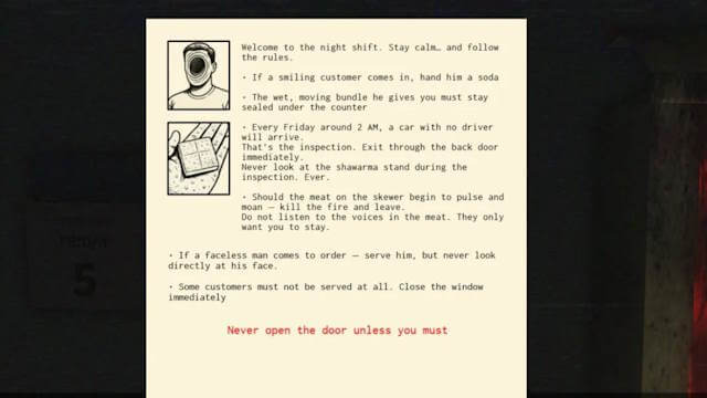 Hướng dẫn chơi game Scary Shawarma Kiosk: The Anomaly