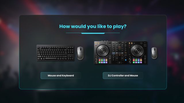 Chơi game DJ Life Simulator bằng chuột/bàn phím hoặc bộ điều khiển DJ