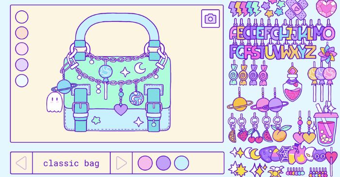 Trinket Bag MakerGame trang trí túi xách với hàng trăm mẫu charm