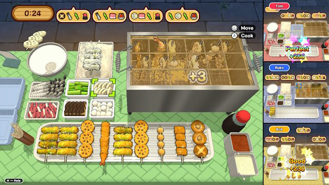 Make it! Kushikatsu là game mô phỏng làm món Kushikatsu đầy màu sắc