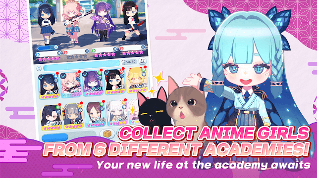 Thu thập các cô gái anime xinh đẹp, mạnh mẽ