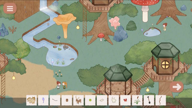 Bạn có thể tương tác với các chi tiết trong khung cảnh