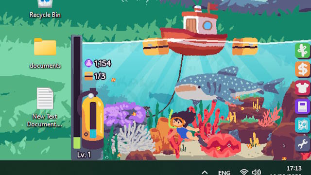 Theo dõi một thợ lặn tí hon khám phá đại dương ngay ở góc màn hình