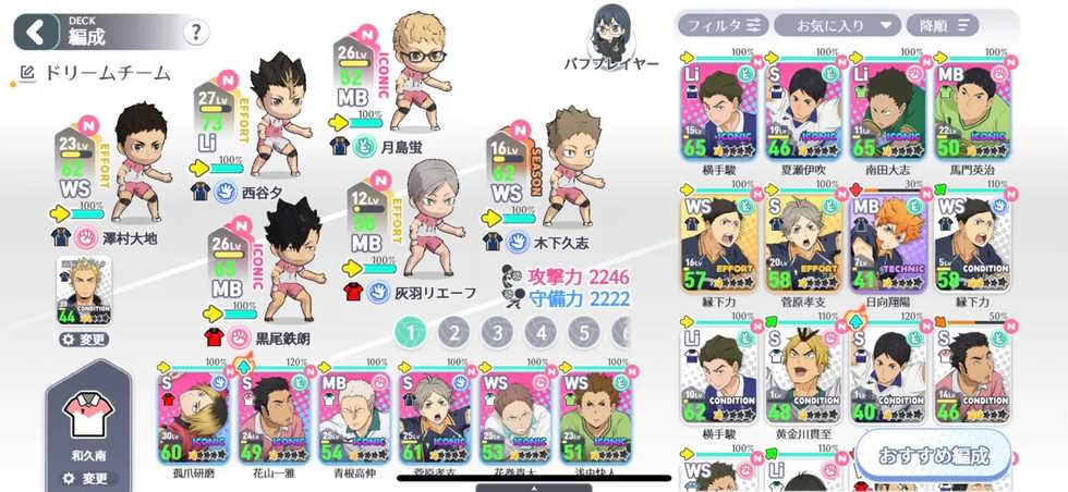 Nhân vật trong Haikyu Touch The Dream