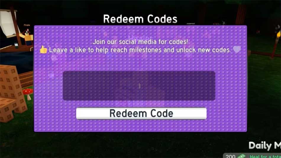 Màn hình đổi code RogueRealms